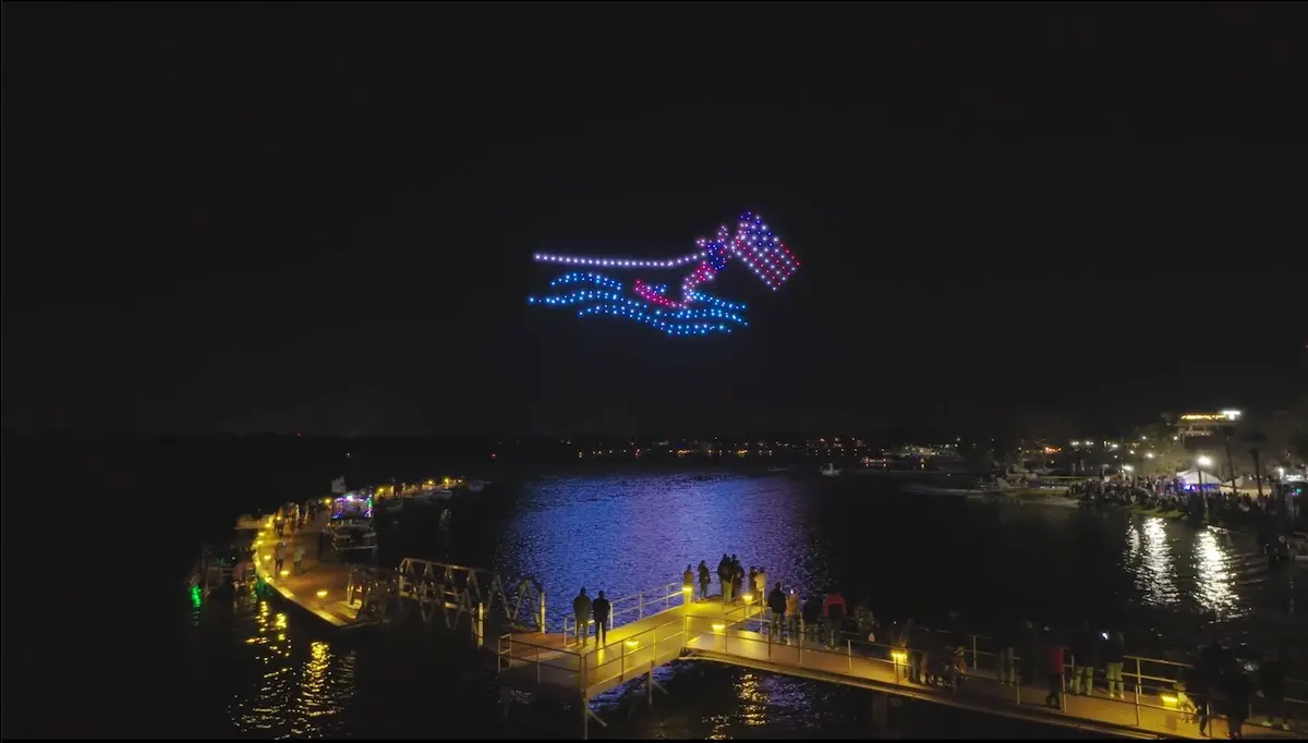 Planes, Tunes & BBQ drone light show