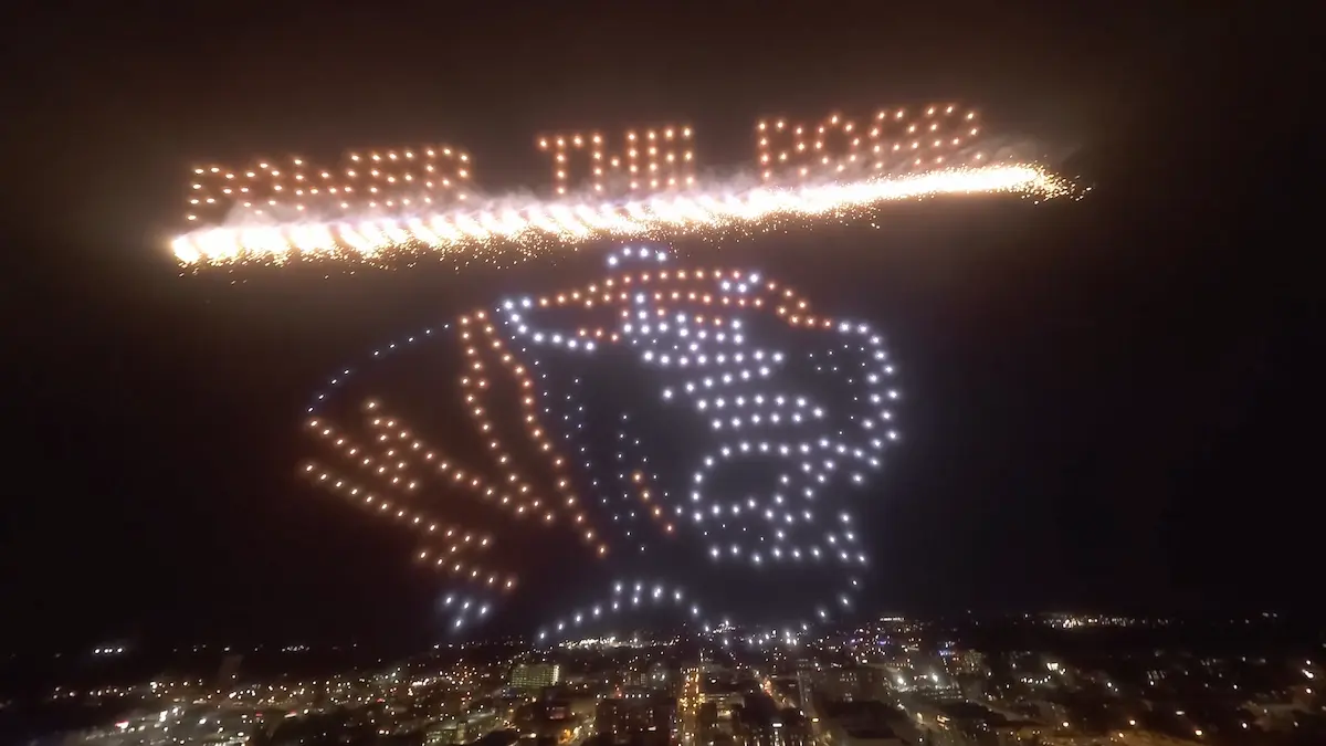 "Power The Roar" Philanthropic Campaign drone light show