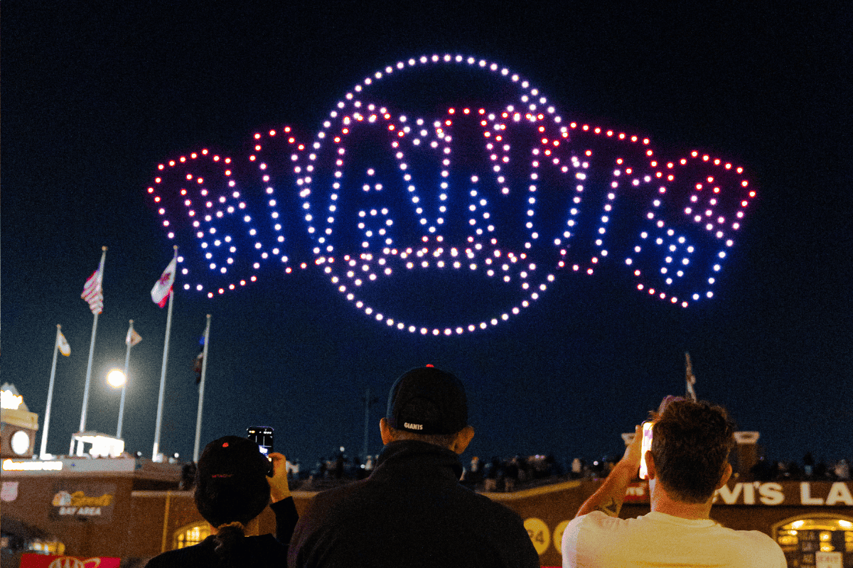 SF Giants drone light show