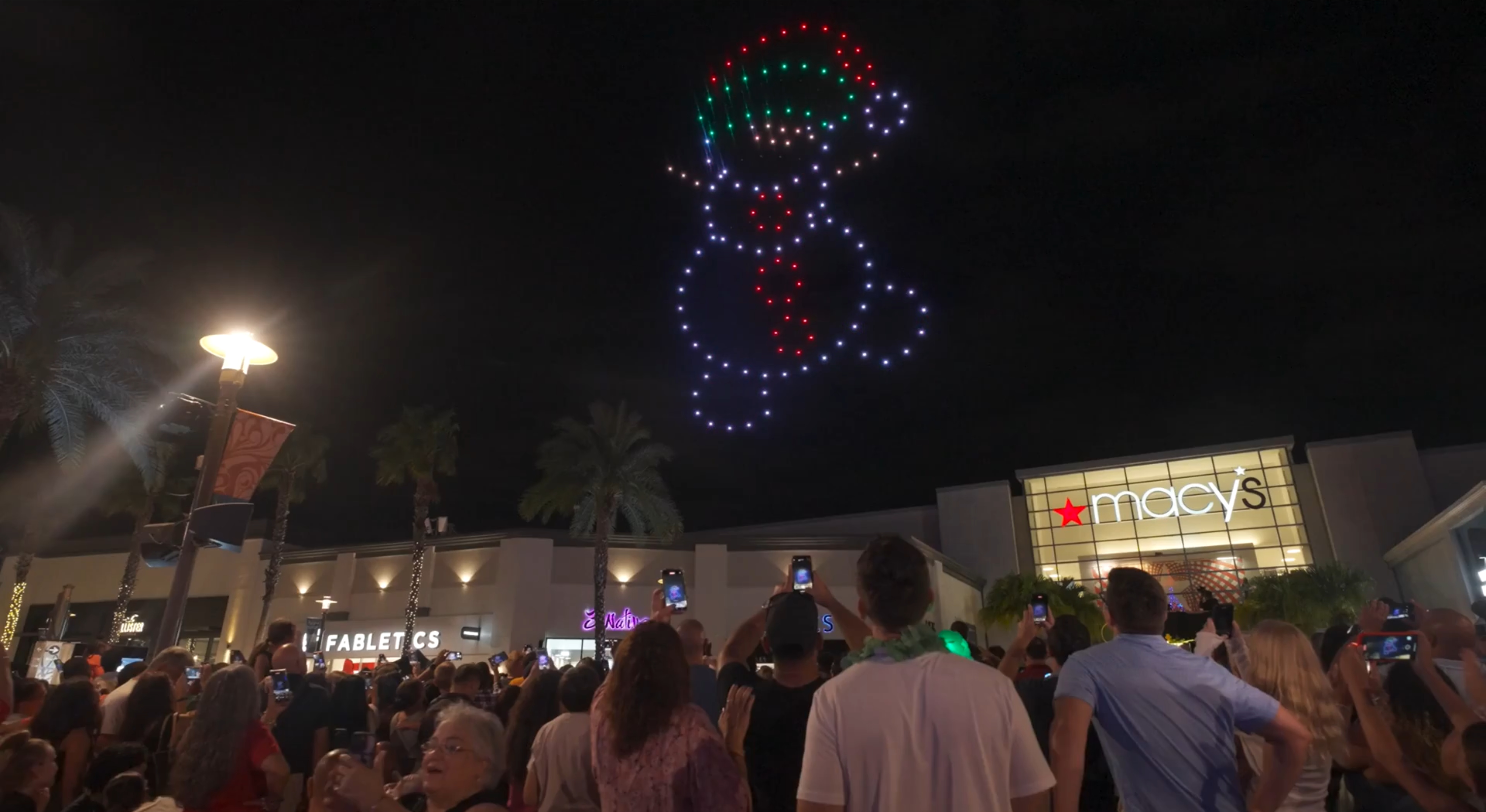 Symphony in Lights Holiday Kickoff drone light show