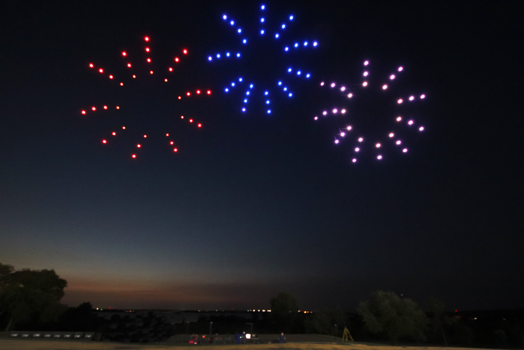 Drone Light Show Fireworks