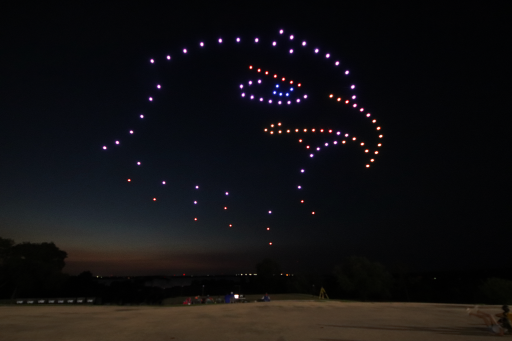 Patriotic Eagle Drone Light Show