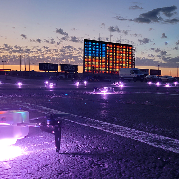 Dallas Drone Light Shows Sky Elements