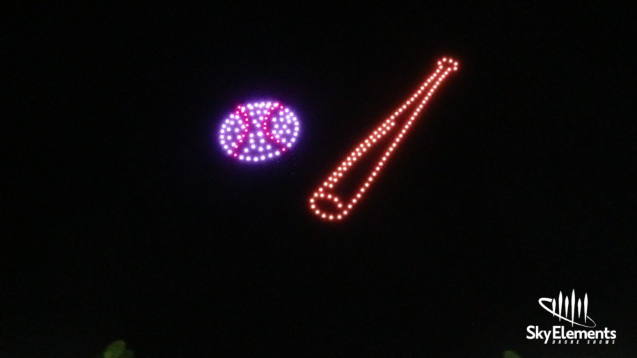 Baseball Themed Drone Light Show