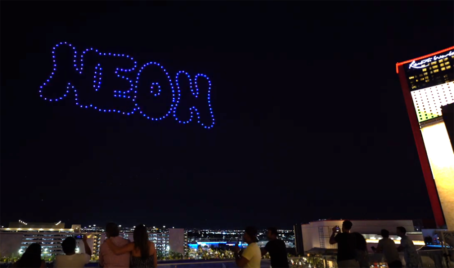 Las Vegas Drone Light Show Sky Elements