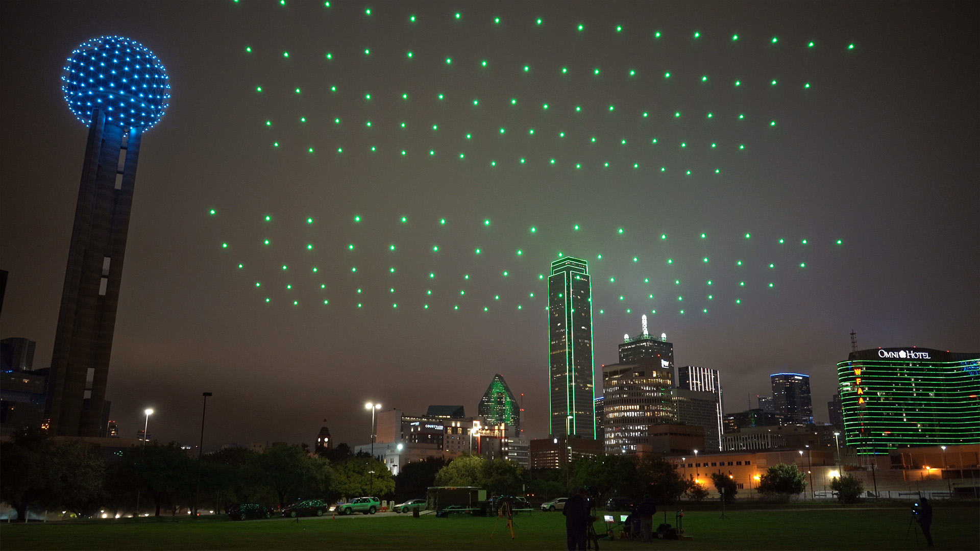 Dallas Reunion Tower New Years Eve Sky Elements