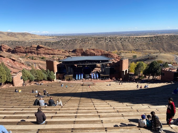 Denver Colorado Red Rocks Amphitheater Drone Light Show