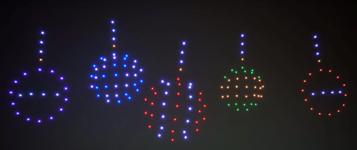 Christmas Drone Light Show