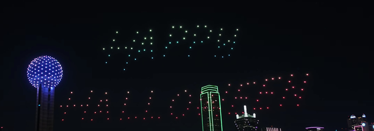 Halloween Drone Light Show Dallas, TX