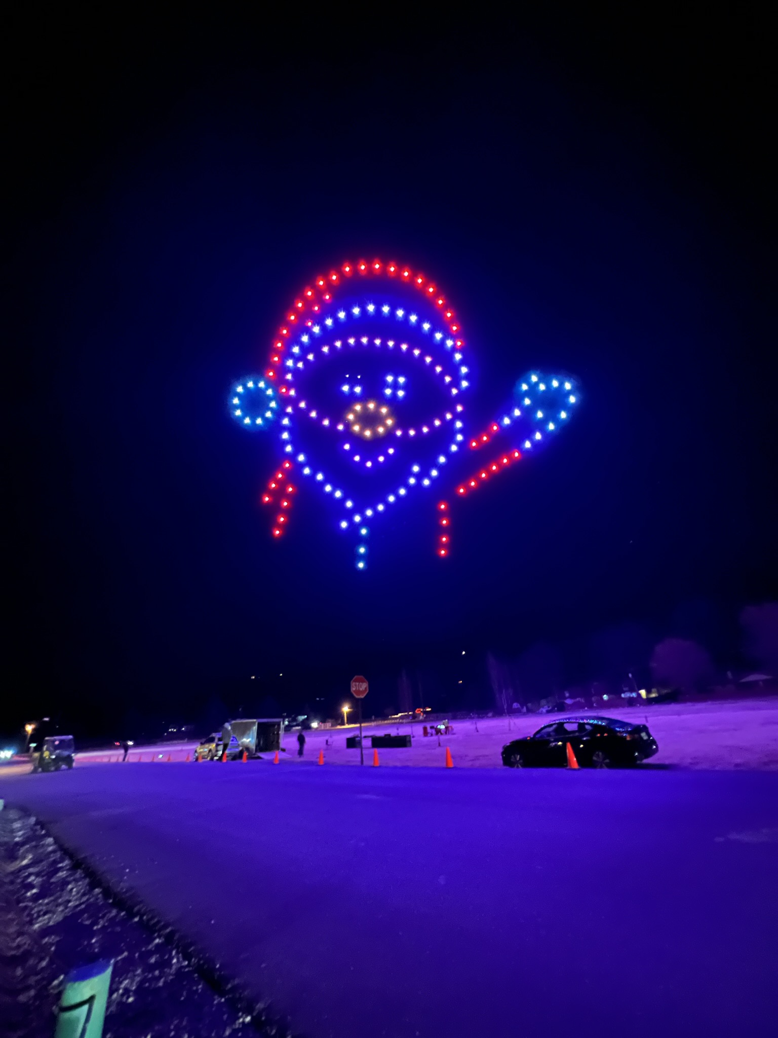 Drone Light Show Santa Claus Ruidoso, New Mexico