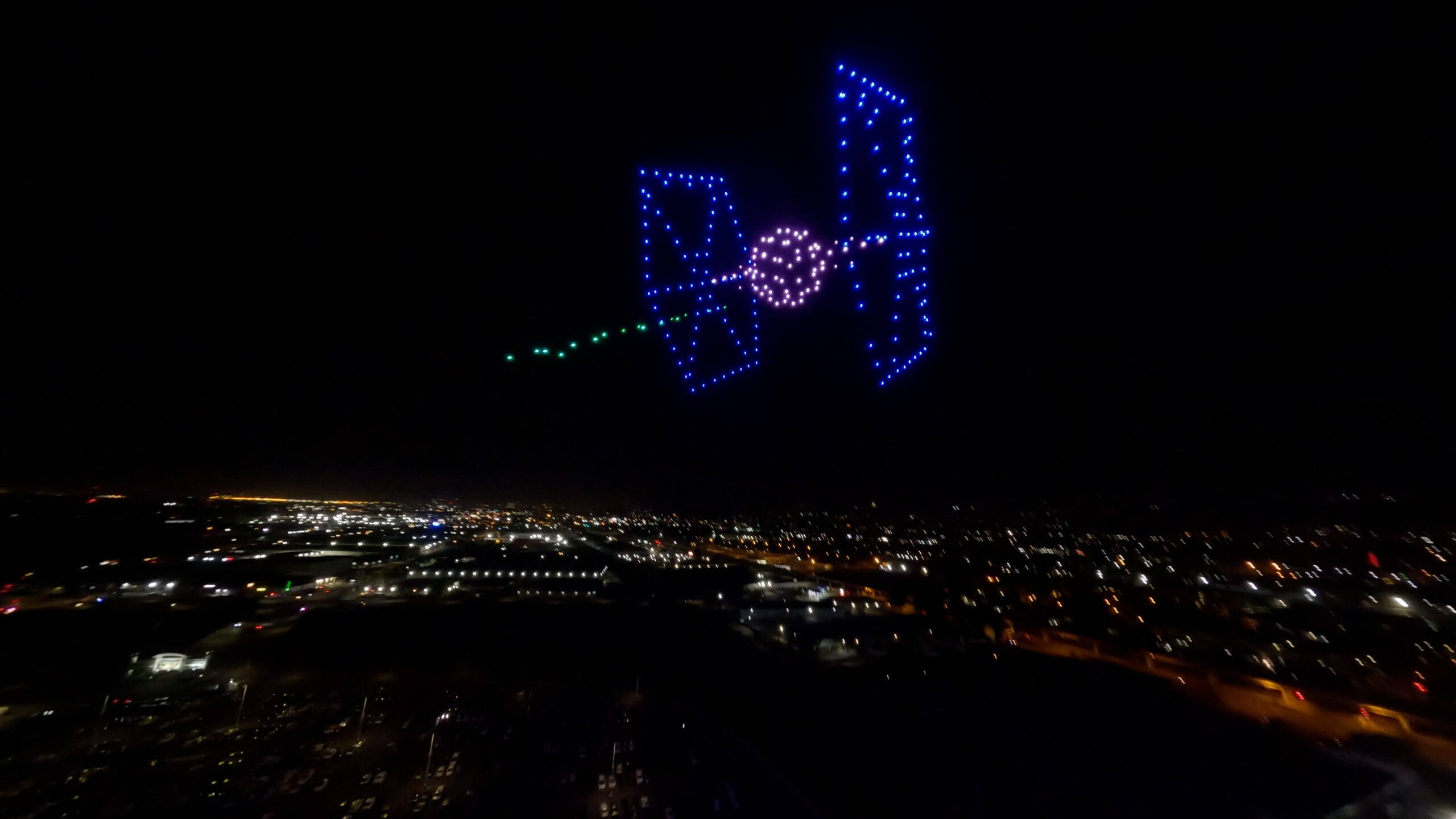 Tie Fighter Star Wars Drone Show