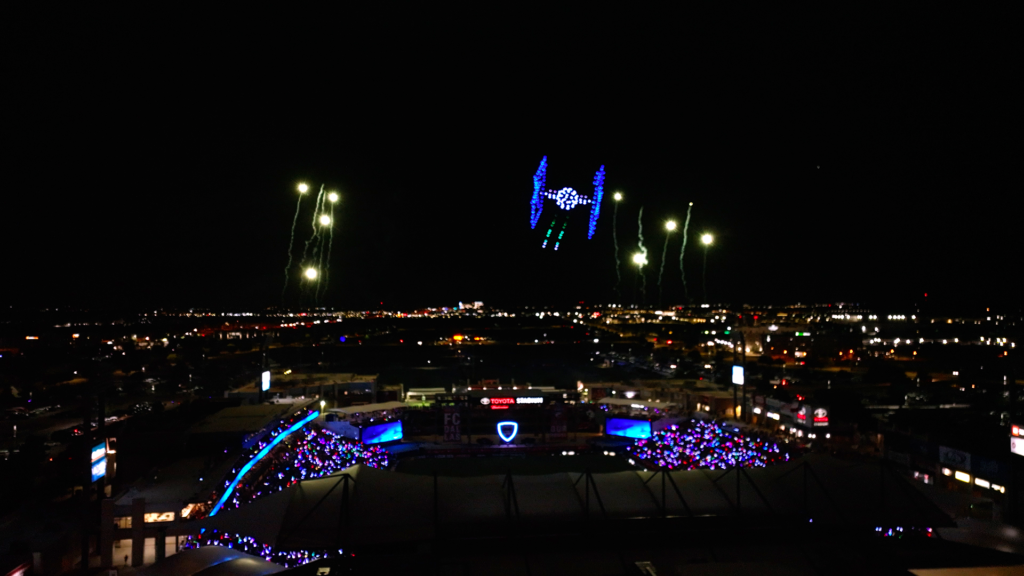 FC Dallas Drone Show Sky Elements