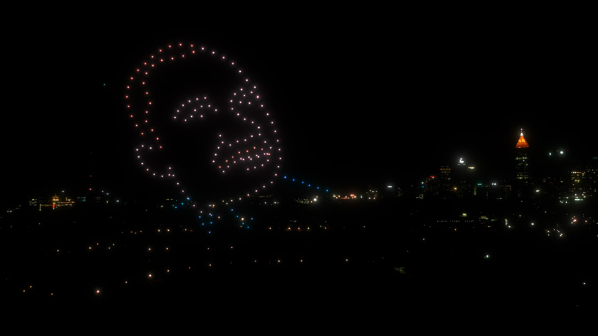 drone light show Atlanta, GA - MLK
