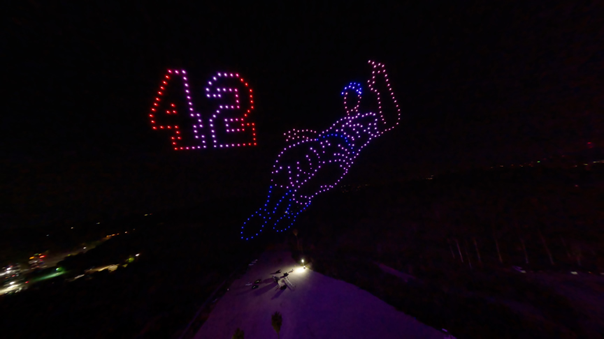 Drone Light Show for LA Dodgers