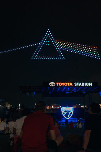 Pink Floyd Drone Light Show at FC Dallas