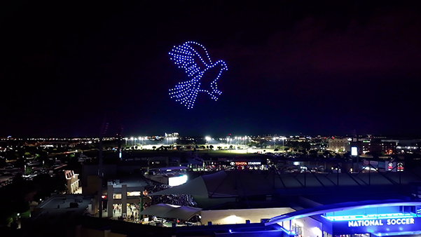 Dove of Peace over Frisco Stadium