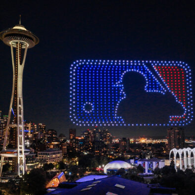 Major League Baseball Logo Seattle Space Needle