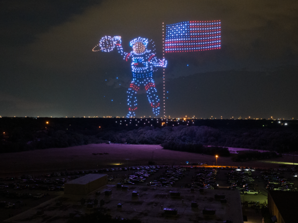 Giant 1,002 drone astronaut