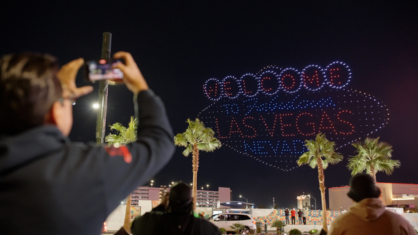 Formula 1 drone show in Las Vegas