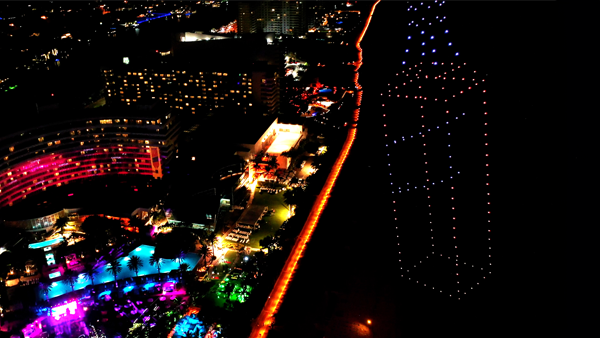 Miami Johnnie Walker drone light show
