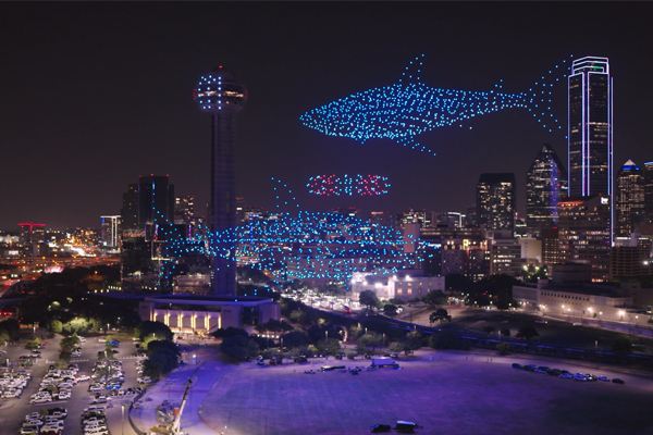 Drone show for Texas