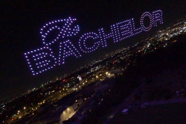 bachelor drone light show