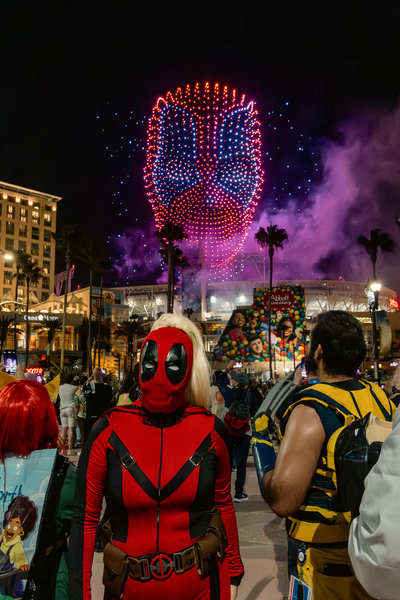 Deadpool drone show that broke Guinness World Record