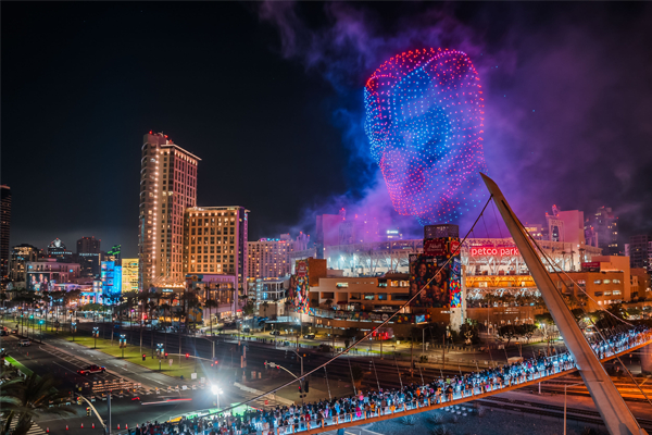 San Diego drone show for Deadpool and Wolverine