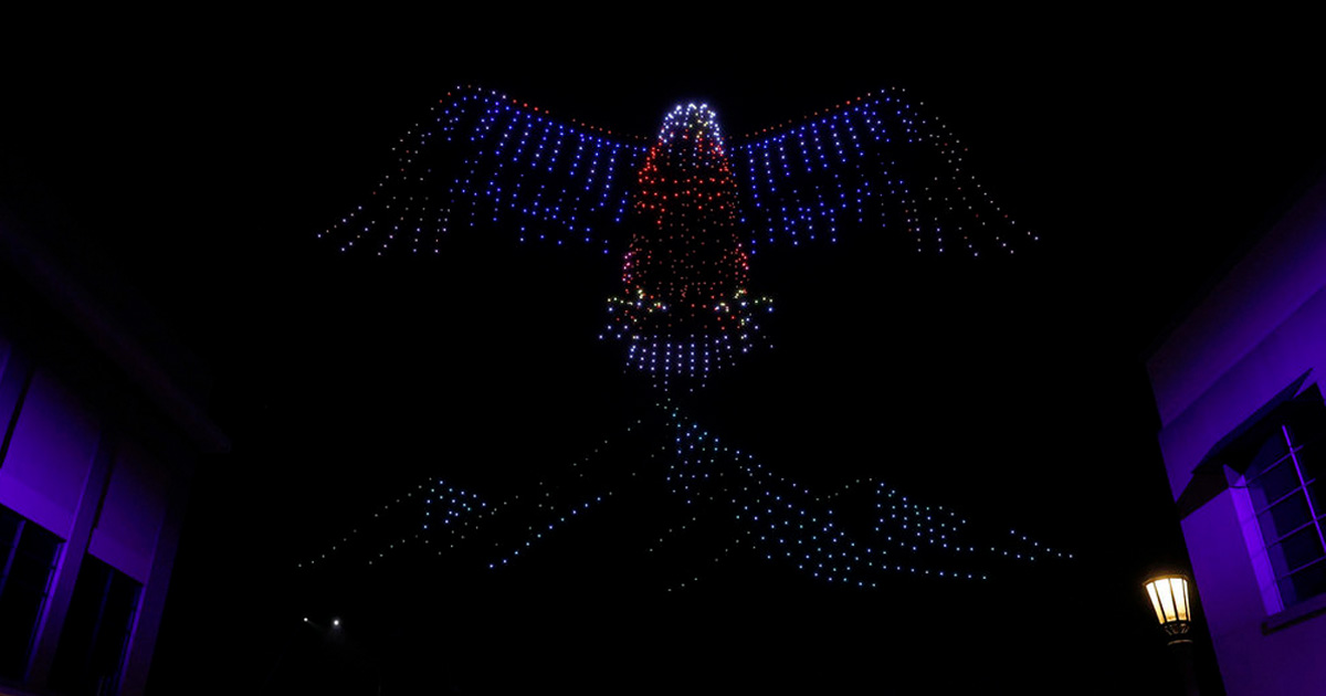 Finale drone show Eagle