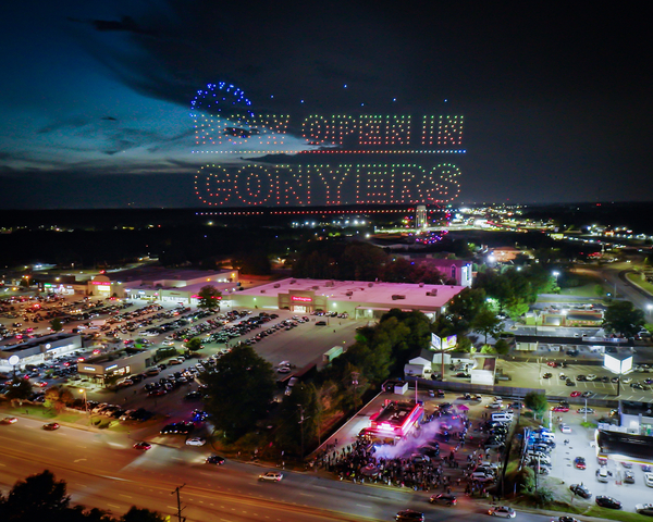 Drone show near Atlanta, Georgia