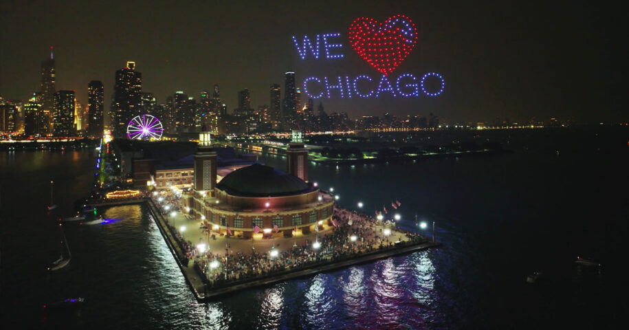 Chicago drone light shows