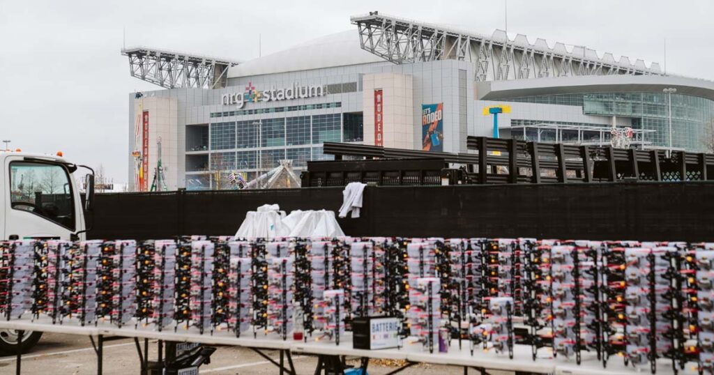 Drone show at NRG Stadium